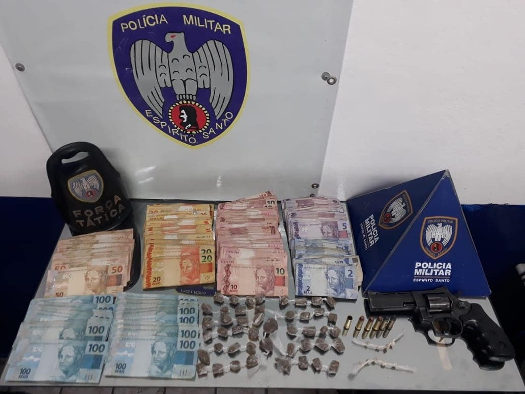 Preso por tráfico e porte ilegal de arma