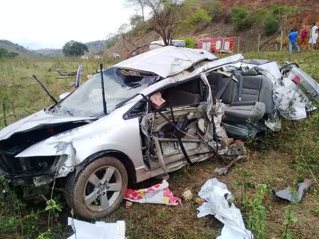 Acidente na BR-259, entre os municípios de Itueta e Resplendor em MG