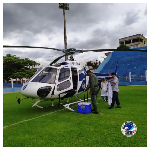 Helicóptero Harpia 8 da Polícia Militar do ES - Foto Reprodução