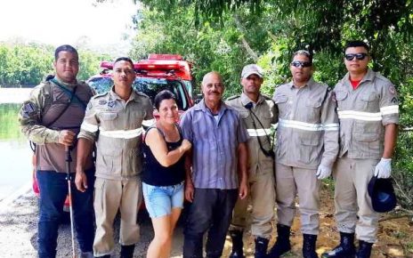 Bombeiros resgatam homem que havia desaparecido no Mestre Álvaro - Foto: Bombeiros/ES