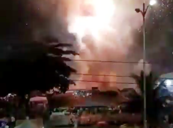 Vídeo | Acidente com fogos em Itaparica, Vila Velha-ES