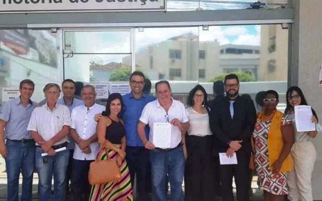 Ciclovia em São Silvano, entidades, vereadores e logistas estiveram no Ministério Público - Foto Reprodução