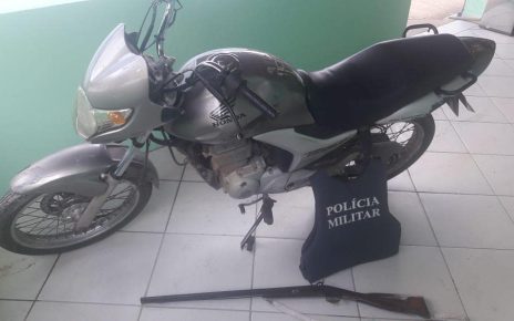 Moto roubado em Colatina é recuperada pela PM no interior de Pancas-ES - Foto: Reprodução