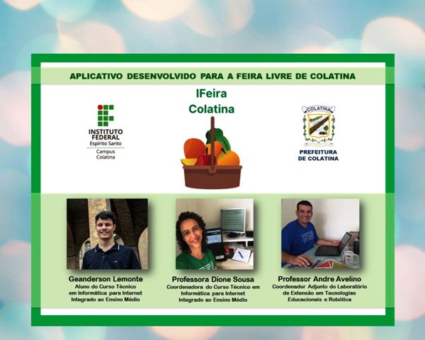 Estudante do Ifes desenvolve aplicativo que conecta feirantes e consumidores em Colatina-ES