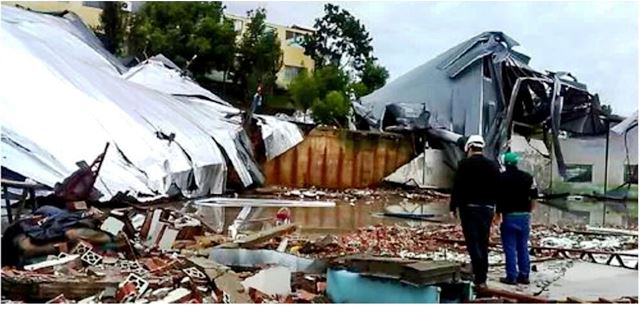 Ciclone e tempestades provocam ao menos 3 mortes em Santa Catarina - Foto Reprodução