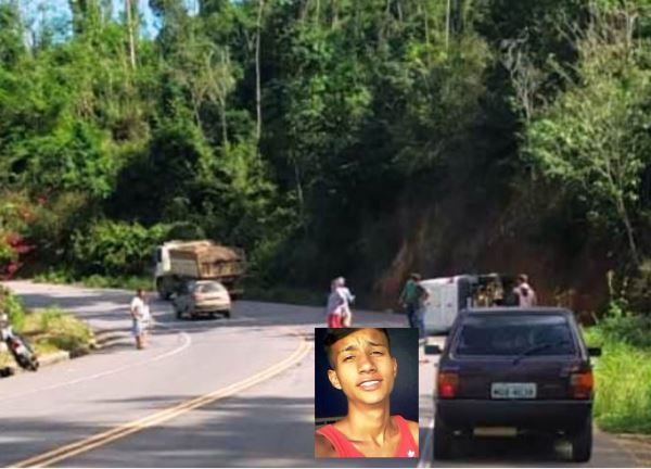 Marcos Paulo Miquilino de Oliveira, de 19 anos morreu no local. - Foto Reprodução