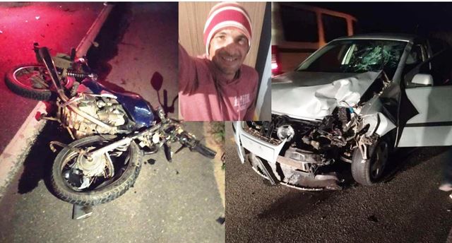 Acidente entre moto e carro deixa um morto em Barra de São Francisco - Foto Reprodução