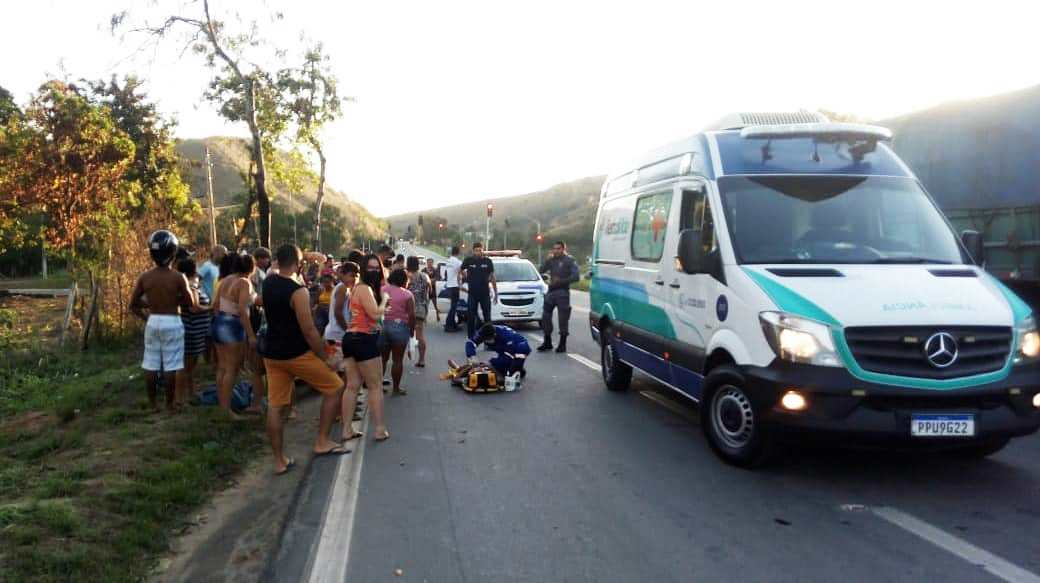 Acidente na BR-259 em Colatina, treco do bairro Honório Fraga - Foto: PM/ES/Divulgação