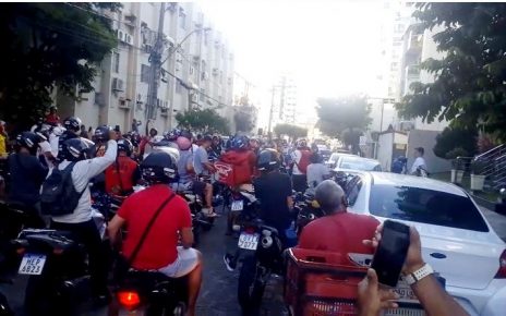 Motoboys pedem justiça por espancamento de colega, em Colatina - Foto: Rede Social