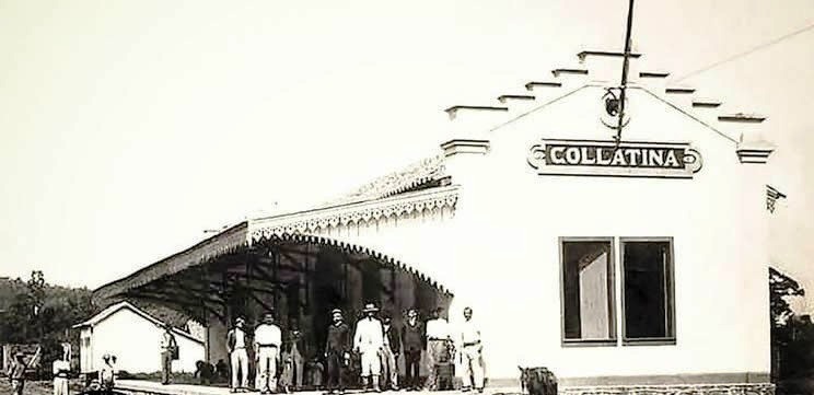 Primeira Estação Ferroviária de Colatina foi desativada em 1949 e demolida pouco tempo depois. Foto: Ilustração Web.