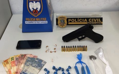Operação conjunta prende quatro e apreende armas e drogas em São Gabriel da Palha - Foto: PMES/Divulgação