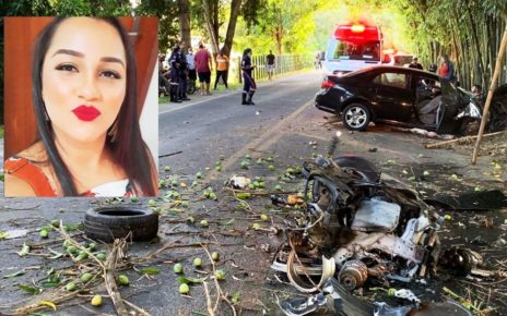 Mulher morre após carro bater árvore na BR-381, em Nova Venécia - Foto: Reprodução
