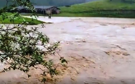 Vídeo | Defesa Civil de Laranja da Terra alerta para subida do nível do Rio Guandu - Foto: Reprodução