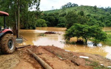 Defesa Civil de São Roque do Canaã emite alerta devido às fortes chuvas que caem na região - Foto: Rede Social
