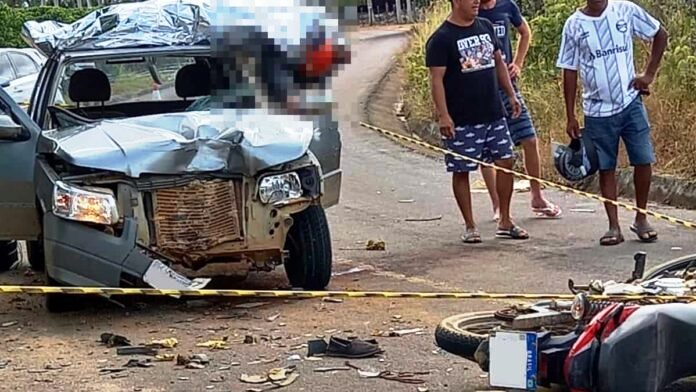 Motociclista morre após bater de frente com carro no interior Boa Esperança - Foto: Reprodução