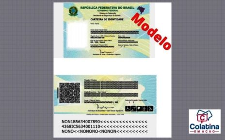 Novo modelo da carteira de identidade anunciado pelo governo federal — Foto: MJ/Divulgação