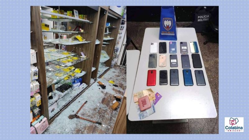 Polícia detém suspeitos de furto em Aracruz e recupera material - Foto: PMES/Divulgação
