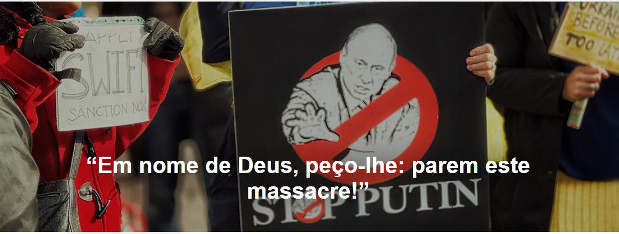 “Em nome de Deus, peço-lhe: parem este massacre!” Papa Francisco - Foto: Reprodução