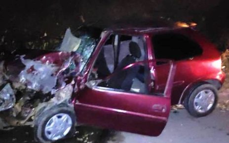 Colisão entre dois carros deixa três pessoas feridas na BR-259 em Baixo Guandu - Foto: Guandu Online