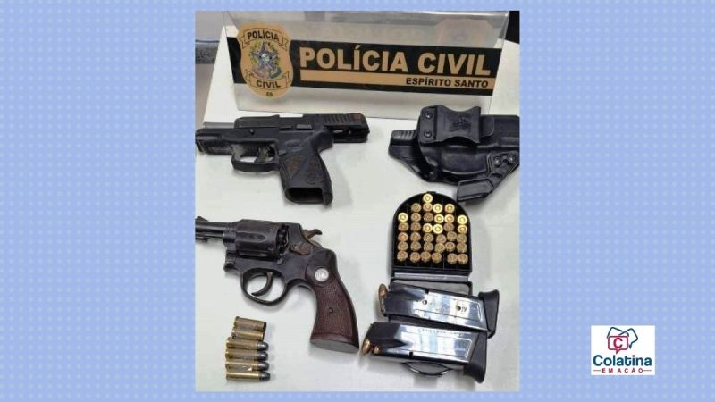 Comerciante é preso por porte ilegal de arma de fogo em São Gabriel da Palha - Foto: PCES/Divulgação