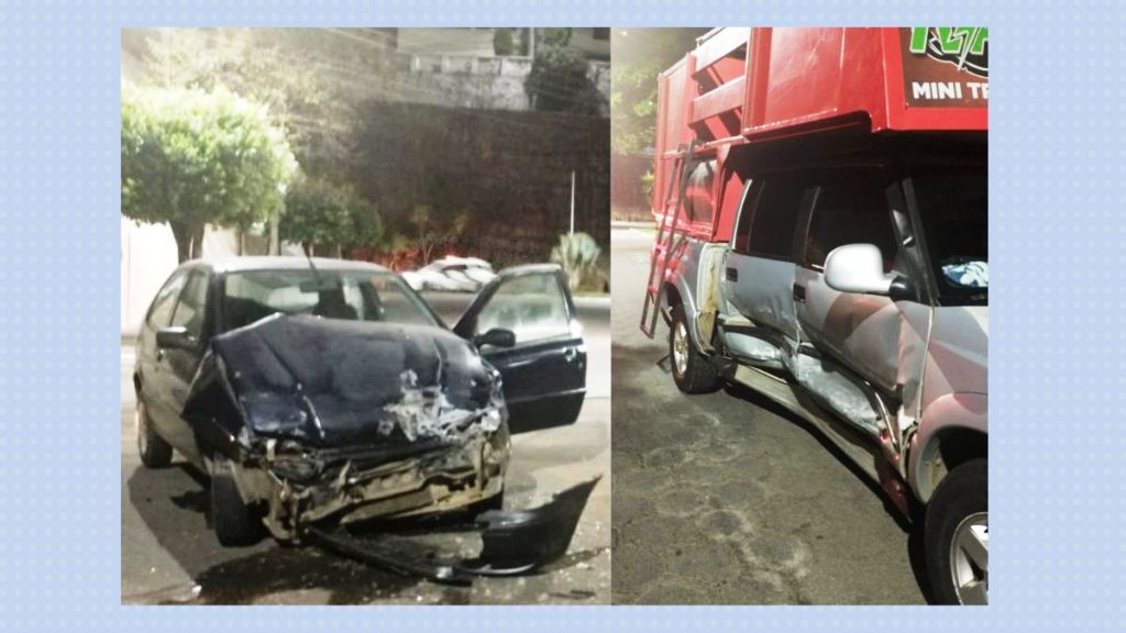 Acidente de trânsito deixa homem ferido no centro de Colatina - Foto: PMES/Divulgação