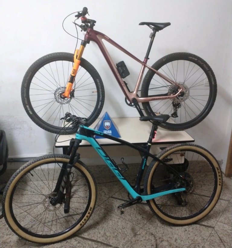 Polícia recupera bicicletas roubadas avaliadas em R$ 30 mil em Colatina - Foto: PMES/Divulgação