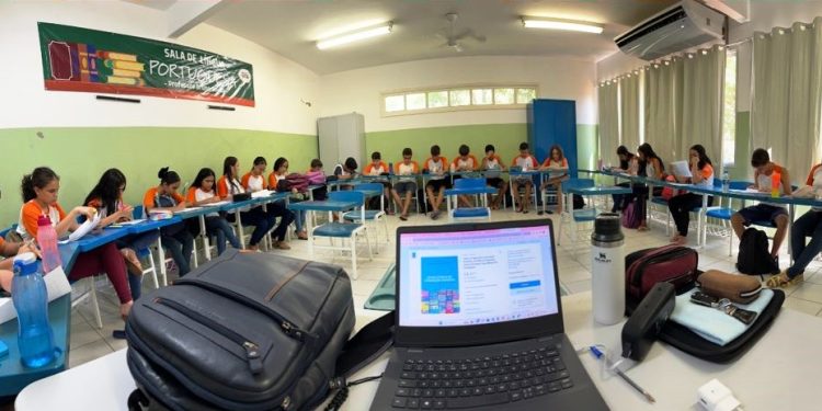 Estudantes de Baixo Guandu participam de tertúlia com base em texto de Conceição Evaristo - Foto: Sedu