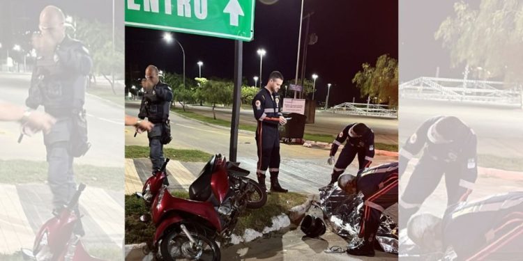 Acidente fatal na entrada da Avenida Moacyr Dalla: motociclista perde a vida - Foto: Rede Social