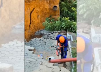 Dois bairros terão fornecimento de água suspenso após desmoronamento em Colatina - Foto: Reprodução