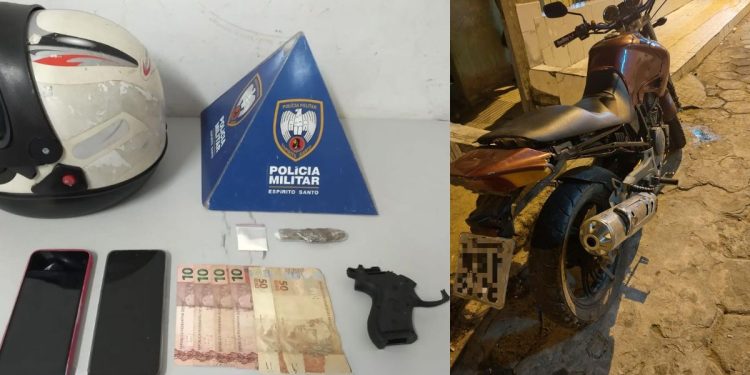 PM recupera celular e prende acusado de cometer roubos em Colatina - Foto: PMES/Divulgação