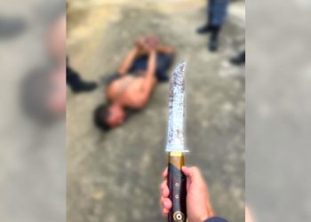 Homem é preso durante roubo a residência em Colatina - Foto: PMES/Divulgação