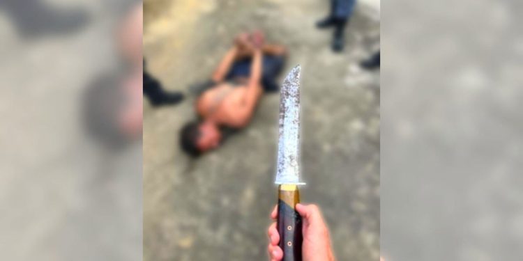 Homem é preso durante roubo a residência em Colatina - Foto: PMES/Divulgação