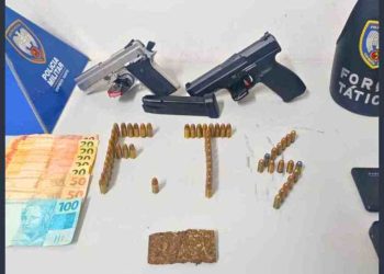 Durante patrulhamento, PM Enfrenta suspeitos armados em bairro de Colatina - Foto: PMES/Divulgação