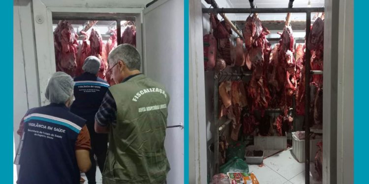 Mais de uma tonelada de carne imprópria é apreendida em Baixo Guandu: PCES deflagra operação e prende suspeito - Foto> PCES/Divulgação
