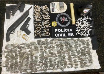 Operação Trafficking in Jaguar: Apreensão de Drogas e Armas em Águia Branca - Foto: Reprodução