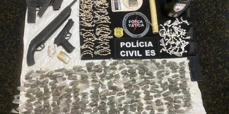 Operação Trafficking in Jaguar: Apreensão de Drogas e Armas em Águia Branca - Foto: Reprodução