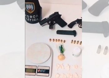 Polícia Militar apreende drogas e armas de fogo em bairro de Colatina - Foto: Reprodução