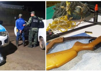 Caçador é detido em unidade de conservação em Nova Venécia - Foto: Polícia Ambiental do ES