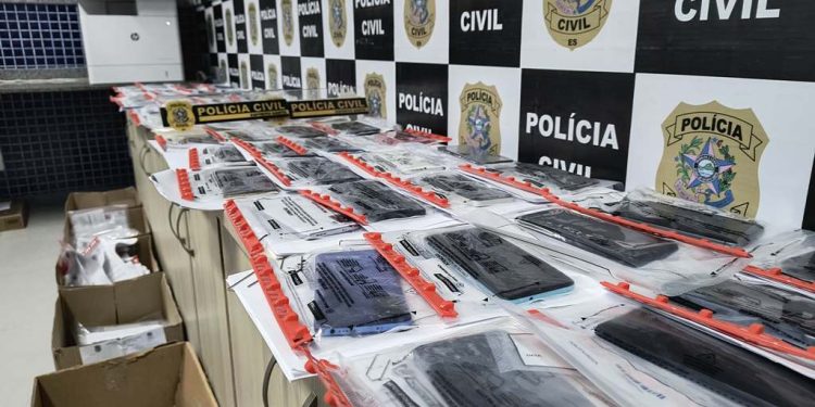 Governo do ES recupera mais de 200 celulares em apenas dois dias - Foto: PCES/Divulgação