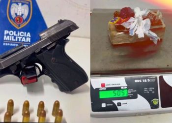 Vídeo | Trio é preso com arma e drogas durante abordagem em Colatina - Foto: Reprodução