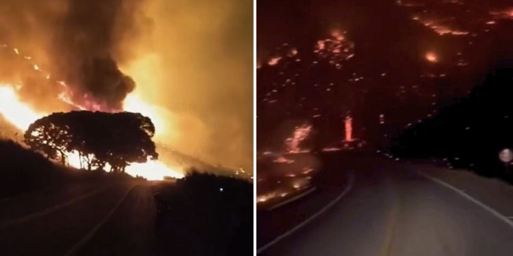 Incêndio de grandes proporções devasta vegetação na região Noroeste do ES - Foto: Rede Social