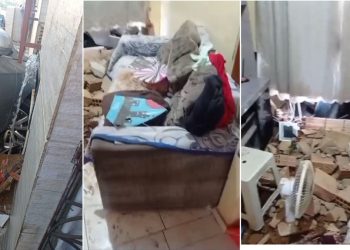 Vídeo: Carro invade residência em Colatina e deixa apenas danos materiais