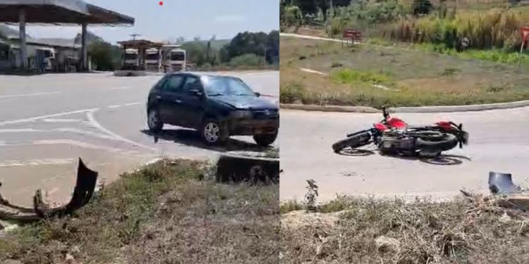 Grave acidente na ES-080 deixa motociclista em estado crítico - Foto: Rede Social