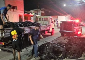 Vídeo | Polícia de Aracruz recupera R$250 mil em fios de cobre furtados - Foto: PCES