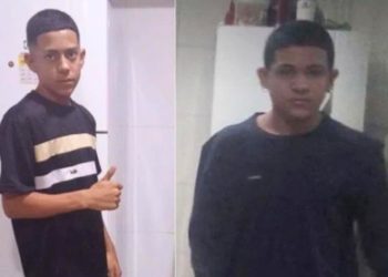 Estevão Azevedo Costa, de 14 anos, à esquerda, e João Francisco de Azevedo Costa, de 15 anos, à direita Foto: Redes Sociais