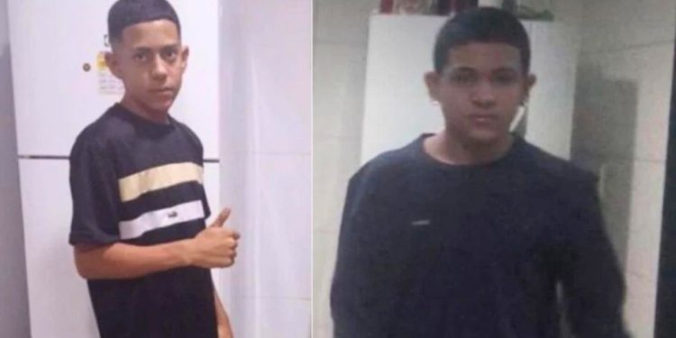 Estevão Azevedo Costa, de 14 anos, à esquerda, e João Francisco de Azevedo Costa, de 15 anos, à direita Foto: Redes Sociais
