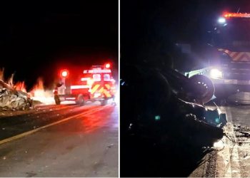 Grave acidente na BR-259 entre Baunilha e Acioli resulta em uma vítima fatal - Foto: 3ª Cia Bombeiros Colatina/ES