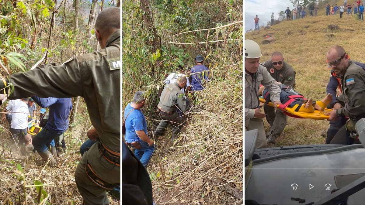 Acidente grave em estrada de chão deixa um morto e uma ferida em Afonso Cláudio - Foto: Notaer