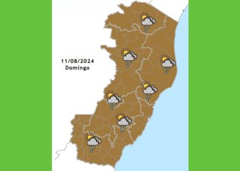 Previsão do tempo para domingo: chuva rápida e queda nas temperaturas no ES - Foto: Incaper