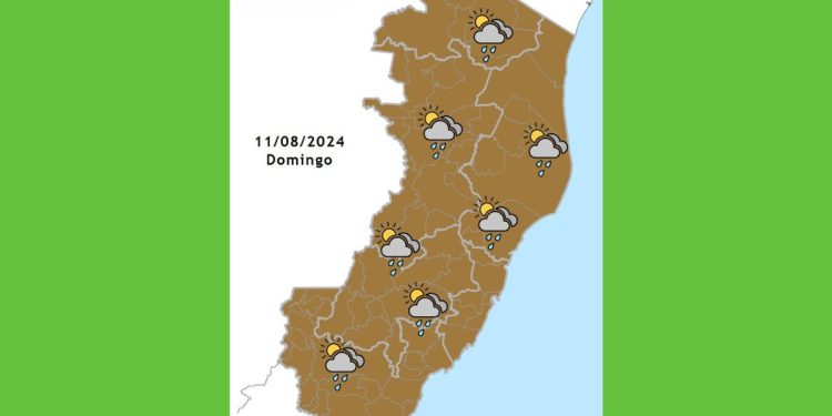 Previsão do tempo para domingo: chuva rápida e queda nas temperaturas no ES - Foto: Incaper